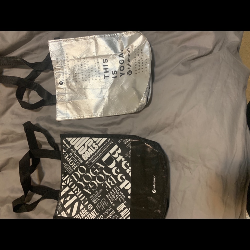 Two lululemon totes